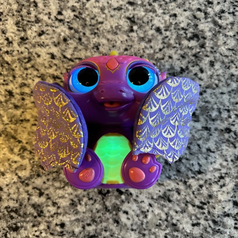 FurReal Friends Moodwings Baby Dragon Electronic Interactive Pet Hasbro 2020 VGC
